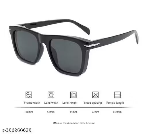 Geometric Square Sunglasses for Men & Women – UV400 Protection, Modern Lightweight Frame