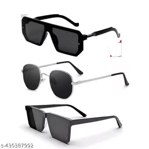 Modern Rectangular Sunglasses for Men & Women – UV400 Protection, Bold & Minimalist Design